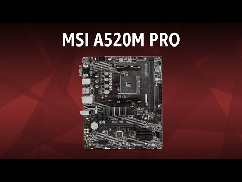 Видео: Материнская плата MSI A520M PRO