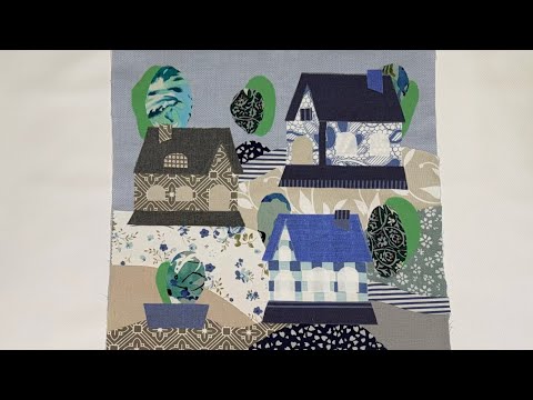 Видео: Домики из ткани. Аппликация из ткани. Пэчворк. Fabric houses. Fabric applique. Patchwork🏠✂️🏡