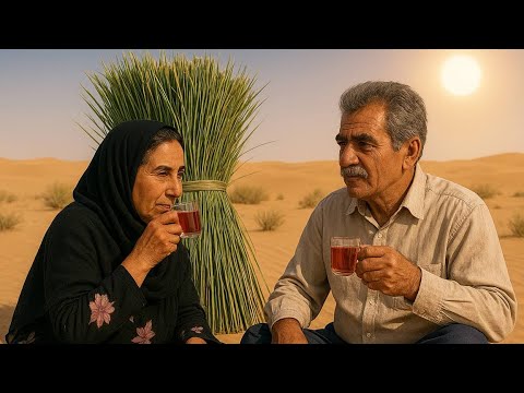 Видео: Кочевая жизнь: Сбор тростника в пустыне и строительство глинобитной хижины | Традиционные навыки
