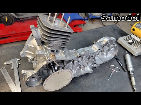 Видео: Модификация картера Honda Dio 120cc TWH Racing 54mm