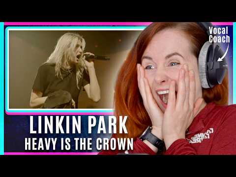 Видео: Сорвёт ли у неё голос?! | Анализ вокального коуча | Реакция на Linkin Park - Heavy Is The Crown