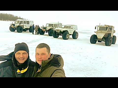 Видео: Рыбалка в Карелии на Вездеходах. Ловим Рыбу со Льда на Онежском Озере  [ Сказочная Карелия ]