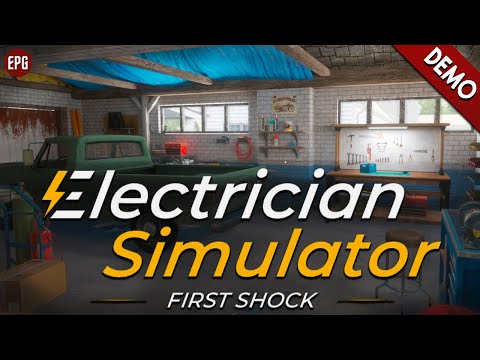 Видео: Electrician Simulator - First Shock (demo) - Симулятор электрика (стрим)