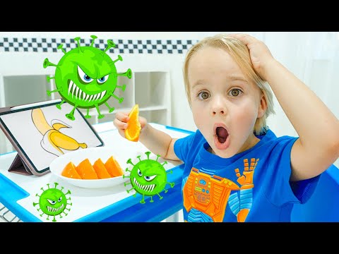 Видео: Влад и Ники - Детская история о вирусах | Оставайтесь здоровыми