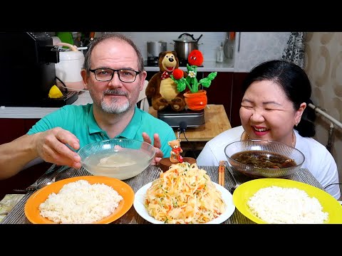 Видео: Мукбанг Корейский суп и Куриный бульон / Mukbang Korean Soup and Chicken Broth