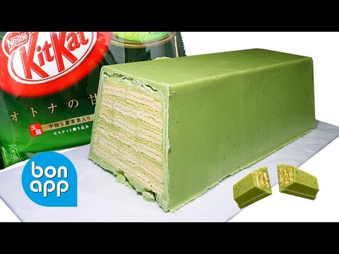 Видео: Гигантский КитКат с зеленым чаем. Mega KitKat green tea.