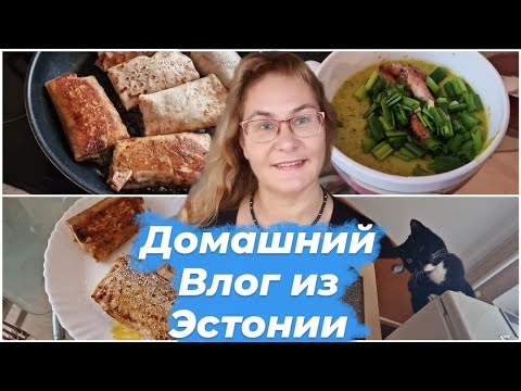 Видео: Влог.Домашнее видео.Наши новости.Пришли от врача.Начинка для блинчиков.Семейные влоги из Эстонии