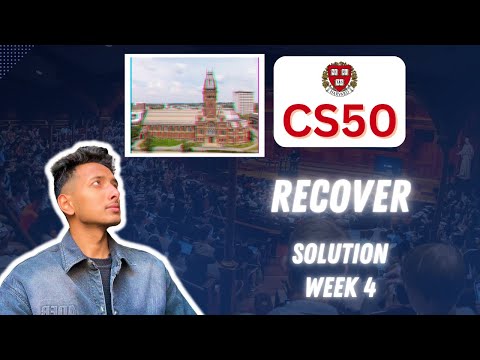 Видео: CS50 PSet 4 — пошаговое руководство по восстановлению (для начинающих)