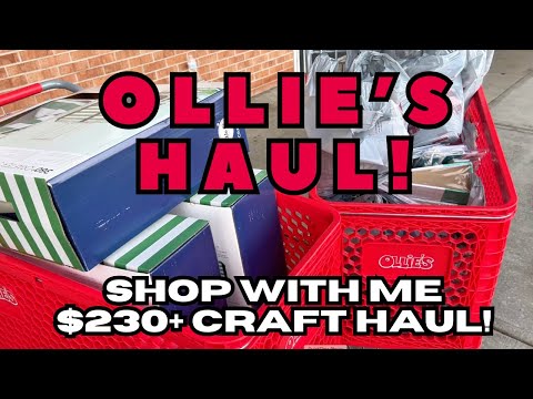 Видео: МЕГА-НАБОР OLLIE'S ДЛЯ РУКОДЕЛИЯ НА СУММУ БОЛЕЕ 230 ДОЛЛАРОВ! Невероятные скидки на материалы и и...