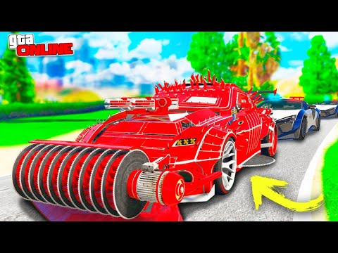 Видео: АВТОУГОНЩИКИ VS КОПЫ В ГТА 5 ОНЛАЙН! НАШЕЛ МАШИНУ-ПИЛУ ИЗ ARENA WAR И ОБМАНУЛ ЗЛЫХ КОПОВ!