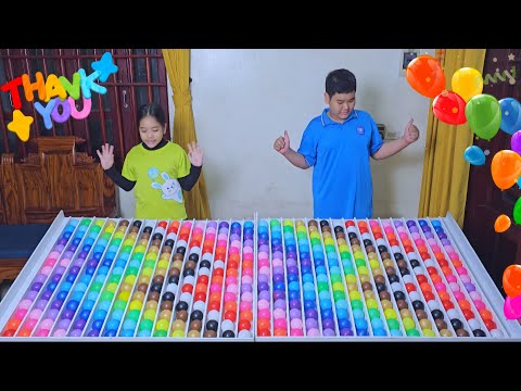 Видео: Головоломка с шариками, весёлая семейная игра для тренировки мозга ☆ уровень 145