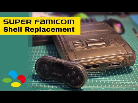 Видео: Прозорий корпус для Nintendo Super Famicom | Bitfunx SFC transparent shell