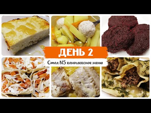 Видео: День № 2. Стол 5, диета. Меню на каждый день. Рецепты блюд.