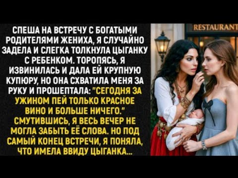 Видео: Спеша на встречу с богатыми родителями жениха, я задела и слегка толкнула цыганку с ребенком…