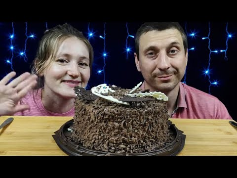 Видео: МУКБАНГ ТРЮФЕЛЬНЫЙ ТОРТ | MUKBANG TRUFFLE CAKE Russian food #cake #mukbang #asmrrussia #мукбанг