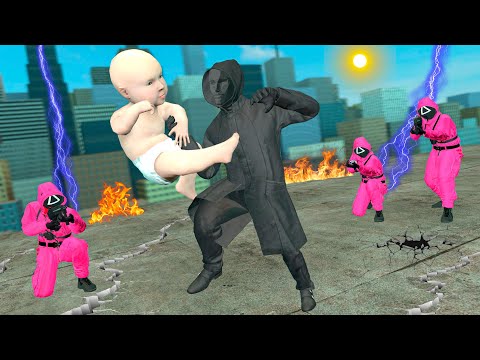 Видео: Бала мен ИГРА в КАЛЬМАРА Бастығы төбелесті!