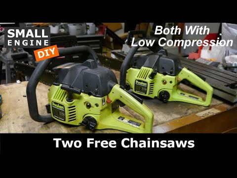 Видео: Бензопилы Poulan 2150 — замена поршневых колец