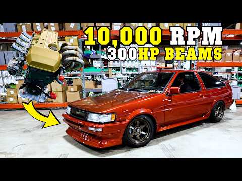 Видео: 10 000 об/мин 300 л.с. AE86 Corolla ЧАСТЬ 1 — настройка двигателя на динамометре с Hasselgren Eng...