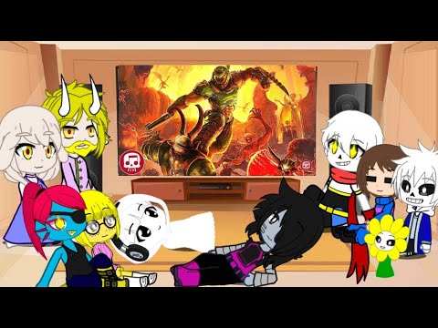 Видео: Реакция Undertale На Клип DOOM ETERNAL RAP by JT Music (fear. Andrea Storm Kaden)