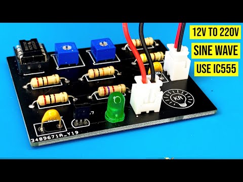 Видео: как сделать простой инвертор, используя IC 555, модифицированную синусоидальную волну, mosfet,