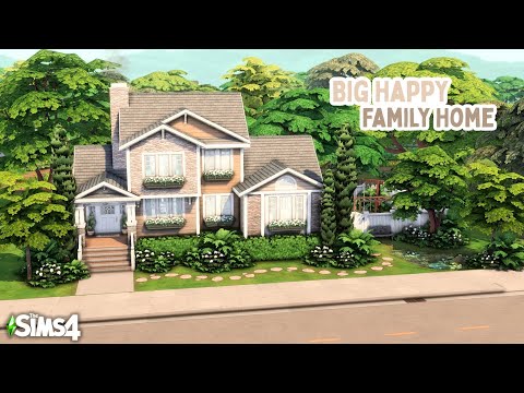 Видео: Большой счастливый семейный дом🌿The Sims 4 Быстрая сборка || Без CC