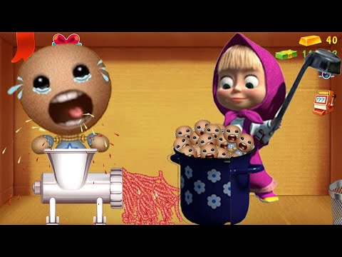 Видео: Маша против Бадди против ужасной мясорубки | Kick The Buddy
