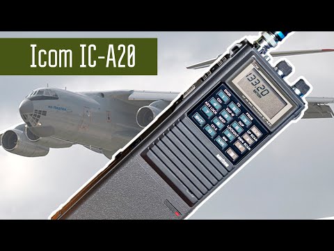 Видео: Icom A20 Авиационная радиостанция 80х-90х