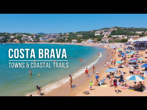Видео: Прогулка по пляжу Коста-Брава 🌊 Самый живописный прибрежный маршрут в Испании | 4K Видеопрогулка