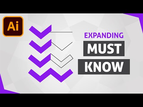 Видео: Разница между Expand и Expand Appearance в Adobe Illustrator