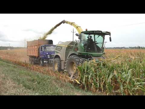 Видео: ОАО Колядичи: Жатва кукурузы: John Deere 8300 вступает в бой! 🌽💪 Часть 1