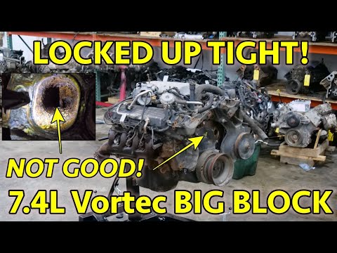 Видео: ПОЛНОСТЬЮ ЗАМЕРЗ! Разборка двигателя Chevrolet Vortec 454 7.4L BBC Big Block. Вот это работа!