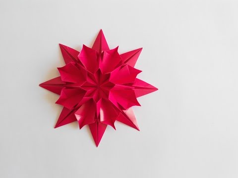Видео: Цветок Хризантема оригами, Chrysanthemum Flower origami