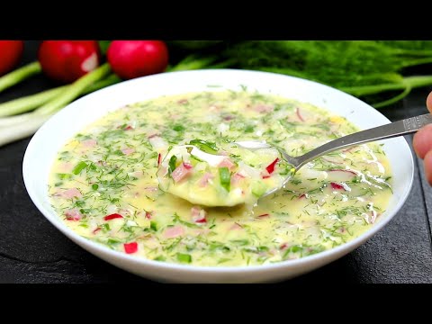 Видео: Запомните этот рецепт! Очень вкусненькая ОКРОШКА на сыворотке.