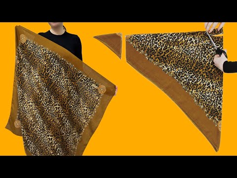 Видео: Потрясающий результат! 💡 Посмотрите, как утилизировать старый шарф ♻️ Идея переработки