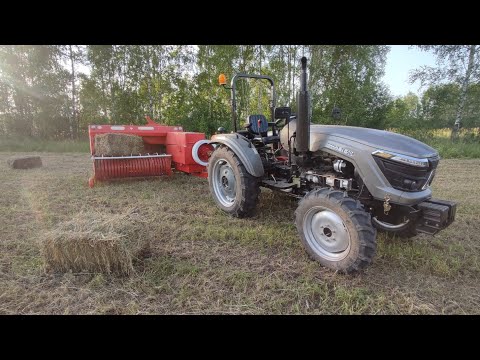 Видео: Гребем валки и прессуем сено. Июль 2025. Трактор Scout te-504 и пресс подборщик Sipma z-224/1
