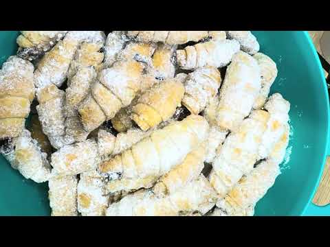 Видео: Домашние рогалики с джемом 🍒 Простые, нежные и ароматные