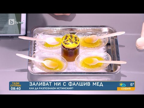 Видео: Експеримент в студиото на bTV: Как да разпознаем истинския мед? | „Тази сутрин“ - БТВ