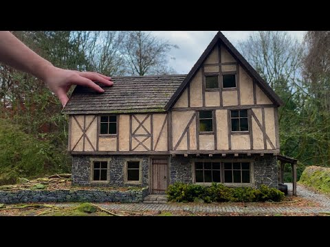 Видео: Создание идеальной диорамы средневековой таверны — реалистичная миниатюрная модель декораций