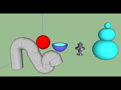 Видео: SketchUp. Об'єкти обертання (слідування).