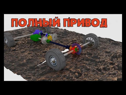 Видео: Как работает полный привод? Дифференциал, и что такое крутящий момент)))