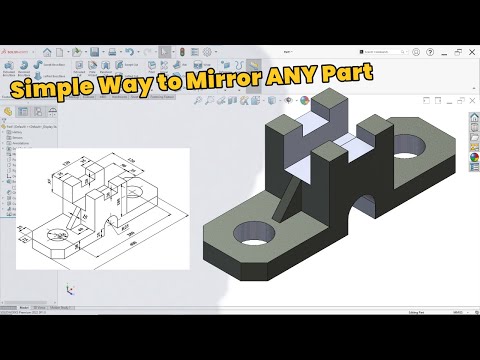 Видео: Урок SolidWorks: Зеркало и Симметрия для Начинающих
