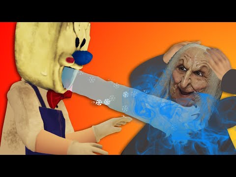 Видео: Как мороженщик заморозил добрую бабушку Балди Ice Scream 2 страшилки Анимация #1