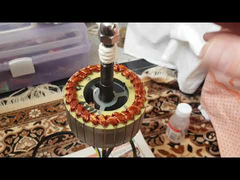 Видео: Маленкие нюансы пропитки статора мотор колеса