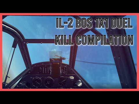 Видео: =(W)=AaronFreeman | IL-2 BoS | DUEL 1x1 Kills | Аркадник из WT пытается летать в тру симулятор