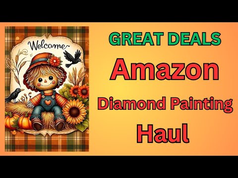 Видео: Алмазная живопись на Amazon — выгодные покупки — алмазное искусство — бюджетные изделия ручной ра...