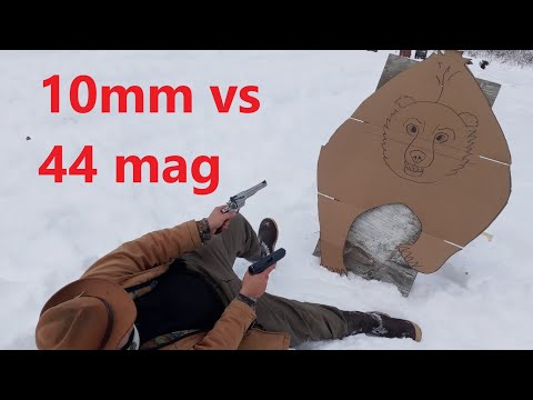 Видео: 10 мм против 44-мм патронов для защиты от медведей