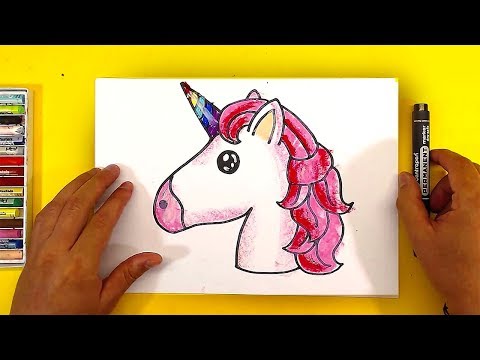 Видео: Как нарисовать ЕДИНОРОГА Радугу / Уроки рисования для детей / Простые рисунки