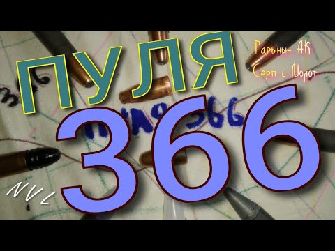 Видео: Пуля 366 калибра. особенности.