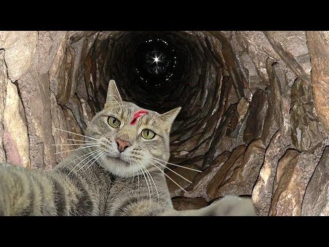 Видео: Дед прыгнул в колодец спасти кота, если бы он только знал что ЭТО ЛОВУШКА!