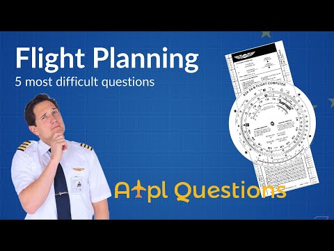 Видео: 5 САМЫХ СЛОЖНЫХ вопросов по планированию полётов из базы данных EASA ATPL Questions! Капитан Джо ...